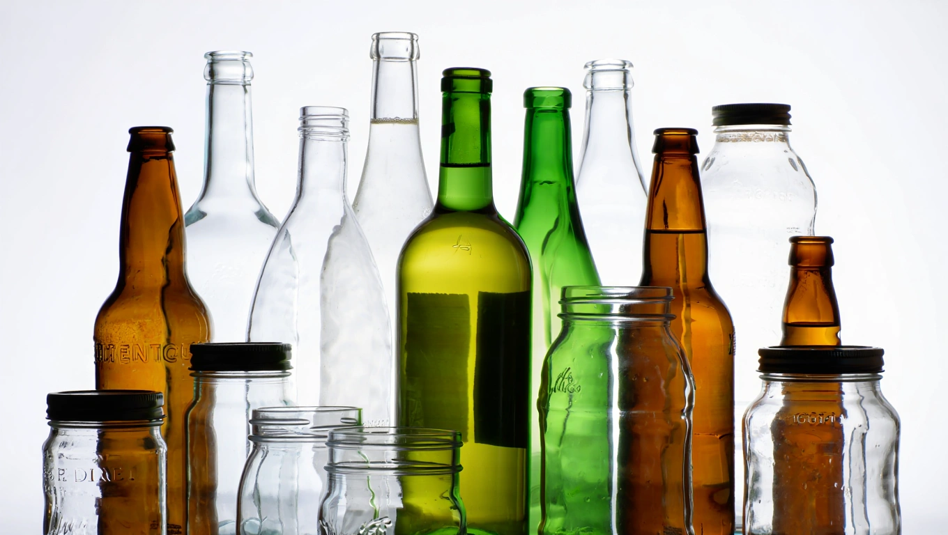 Glass products bottles that can be recycled